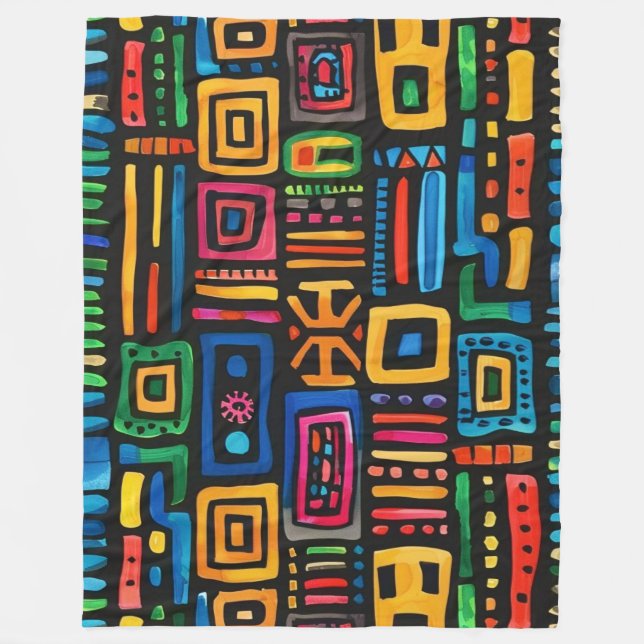 Couverture Polaire Ghana Kente (Devant)