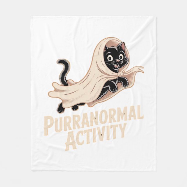 Couverture Polaire Ghost Cat Classic T-Shirt (Devant)
