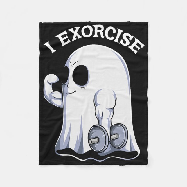 Couverture Polaire Ghost I Exorcize Funny Gym Exercice Exercice Éffra (Devant)