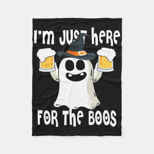 Couverture Polaire Ghost I'm Just Here For Boos (Devant)