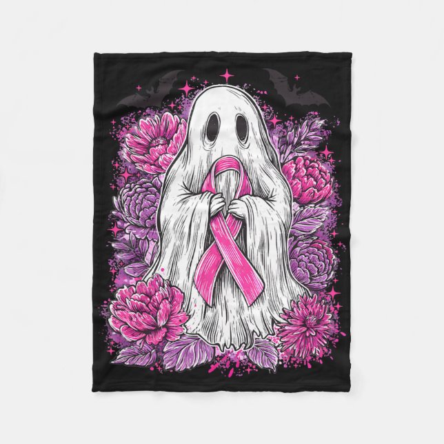 Couverture Polaire Ghost Ribbon Sensibilisation au cancer du sein Hal (Devant)