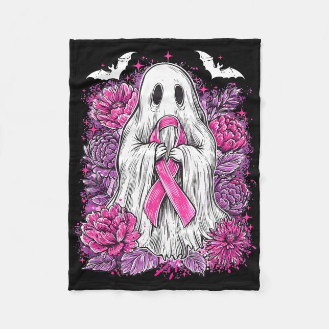 Couverture Polaire Ghost Ribbon Sensibilisation au cancer du sein Hal (Devant)