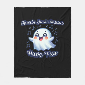 Couverture Polaire Ghouls veut juste s'amuser Sloth & Slogan
