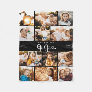 Couverture Polaire Gi Gi We Lots Hearts Modern Photo Collage