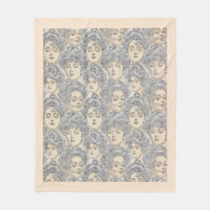 Couverture Polaire Gibson filles Victorian femme motif gris pêche