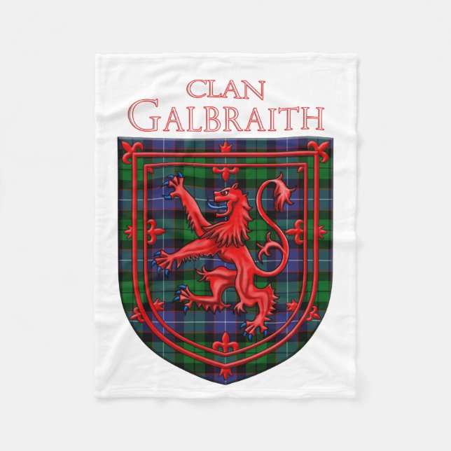 Couverture Polaire Gibson Tartan Scottish Plaid Lion Rampant (Devant)