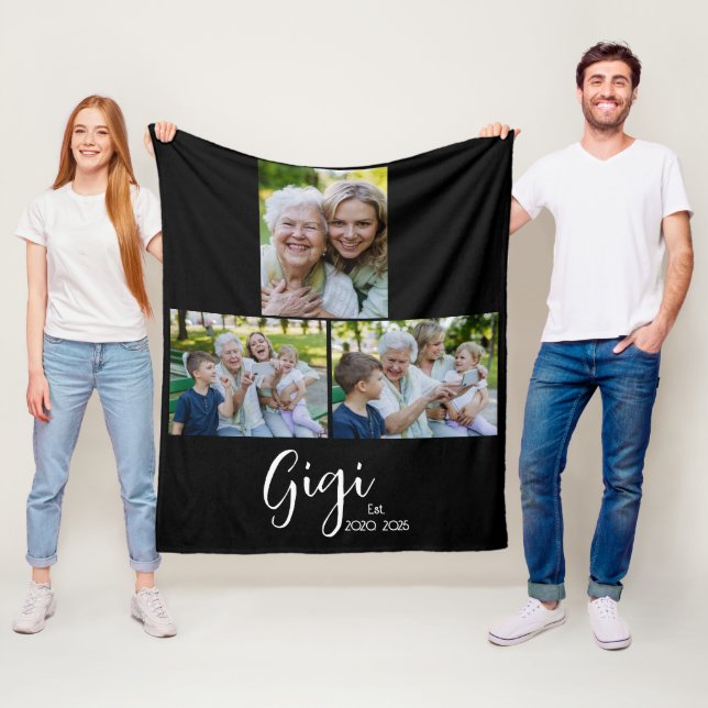 Couverture Polaire Gigi Script établi Noir 3 Photo (En situation)