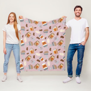 Couverture Polaire Gilmore Girls   Luke's Diner Coffee Motif