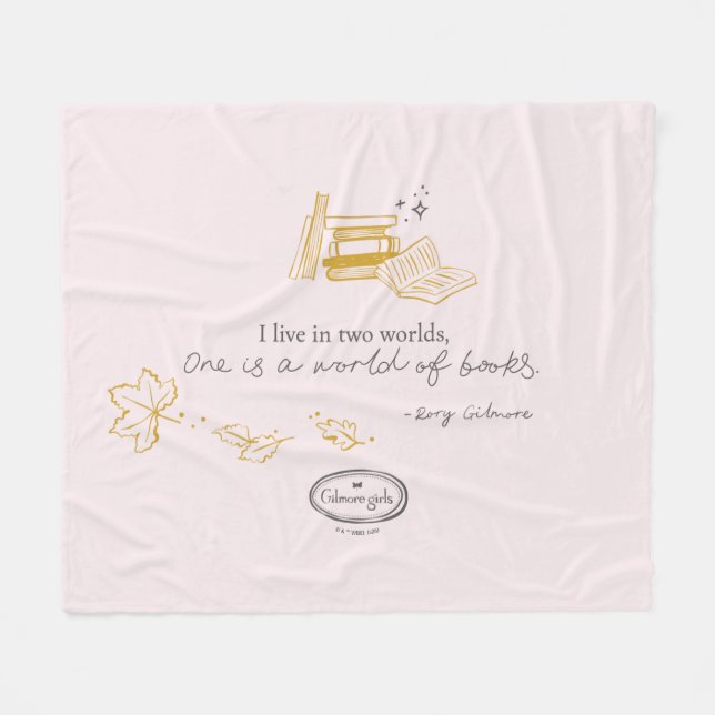 Couverture Polaire Gilmore Girls Rory Book Quote Design (Devant (Horizontal))