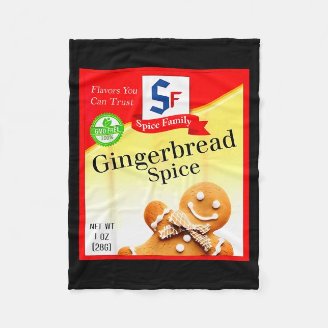 Couverture Polaire Ginger Bread Sce Group Costume Family Matching Hal (Devant)