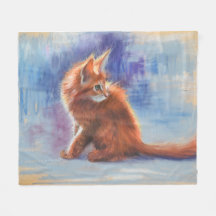 Ginger Kitten dans la lumière pastel