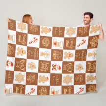 Gingerbread Cookies À damiers Motif