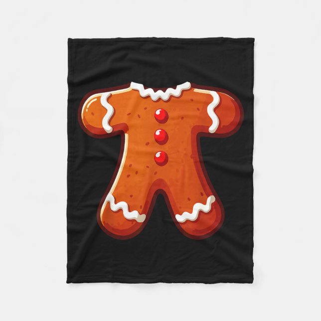 Couverture Polaire Gingerbread Man Costume Adult Kids Men Women Cooki (Devant)