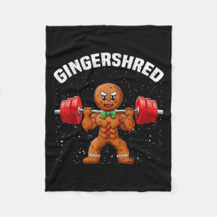 Couverture Polaire Gingersher Funny Gingerbread Homme Gym Bodybuildin