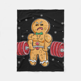 Couverture Polaire Gingershred Funny Gingerbread Man Gym Bodybuilding