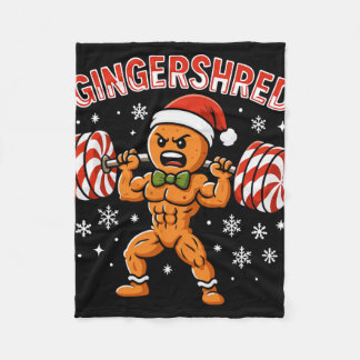 Couverture Polaire Gingershred Funny Gingerbread Man Gym Bodybuilding