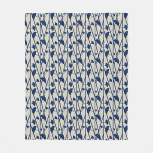 Couverture Polaire ginkgo bleu