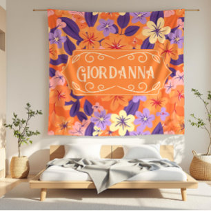 Couverture Polaire Giordanna Floral Floral Moderne Fleurit