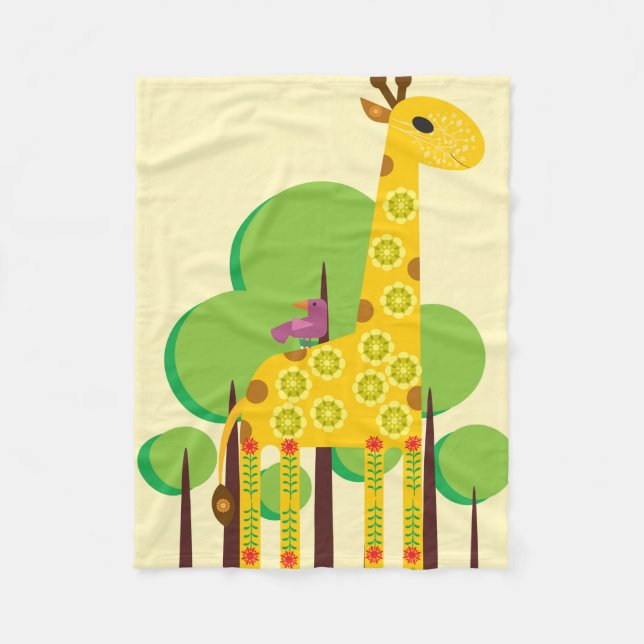 Couverture Polaire girafe (Devant)