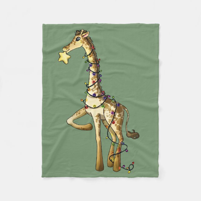 Couverture Polaire Girafe brillante (Devant)