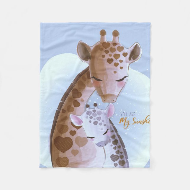 Couverture Polaire Giraffe Lover Cute Giraffes (Devant)