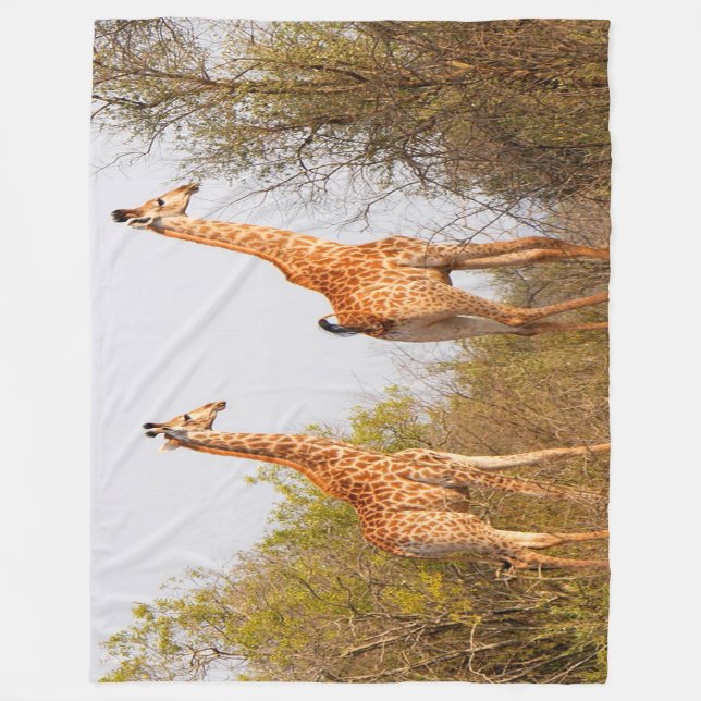 Couverture Polaire Giraffe Pair (Devant)