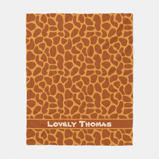 Couverture Polaire Giraffe Peau animale (Devant)