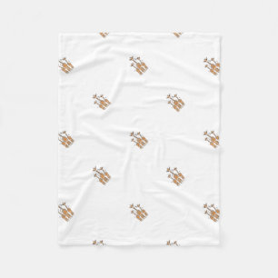 Couverture Polaire Giraffes Bébés mignonnes, animaux de safari