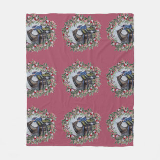 Couverture Polaire girl with jamie flowersWrapping Paper