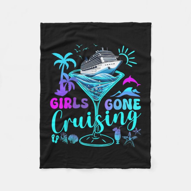 Couverture Polaire Girls Gone Cruising 2025 Vacation Trip Weekend Gir (Devant)