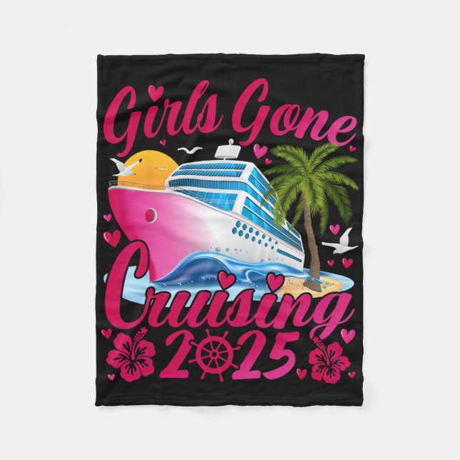 Couverture Polaire Girls Gone Cruising 2025 Women Cruise Vacation  (Devant)