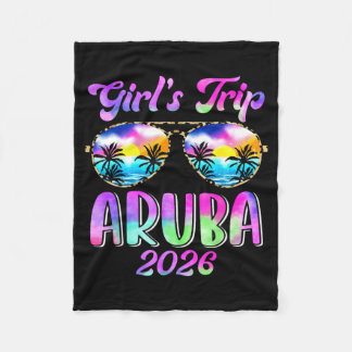 Couverture Polaire Girls Trip Aruba 2026 Summer Beach Weekend