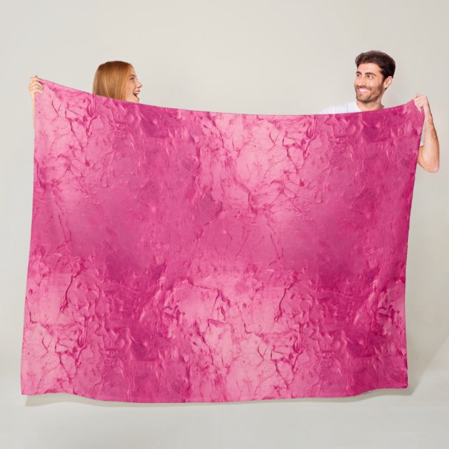 Couverture Polaire Girly Glam Chic Anniversaire Rose (En situation)