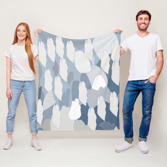 Couverture Polaire Glace de glacier bleu (En situation)