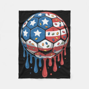 Couverture Polaire Glace Goutte Hommes Femmes Jeu Américain Drapeau U