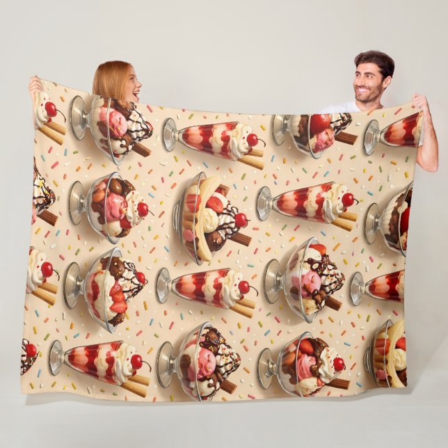 Couverture Polaire Glace premium sundae (En situation)