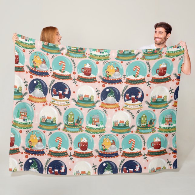 Couverture Polaire Gnome//Gnome//Gingerbread House// (En situation)