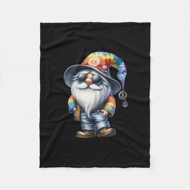 Couverture Polaire Gnome Hippie (Devant)