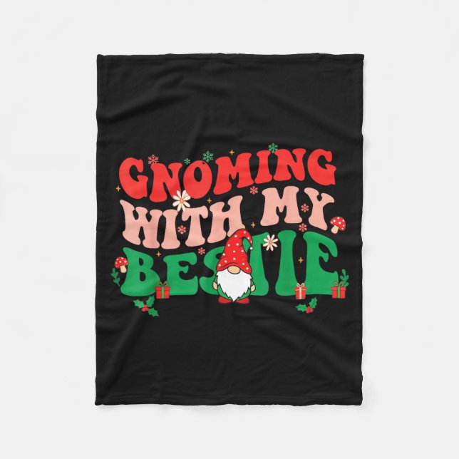 Couverture Polaire Gnome Twinning With My Ie Funny Matching Christmas (Devant)