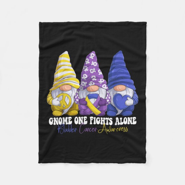 Couverture Polaire Gnomies amusantes Vessie Mois de sensibilisation a (Devant)