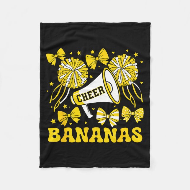 Couverture Polaire Go Cheer Bananas School Srts Fan Team Srit Name  (Devant)