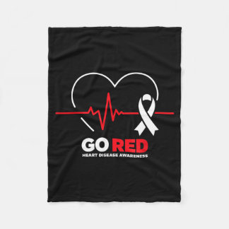 Couverture Polaire Go Red For Women American Chd Heart Disease Month 