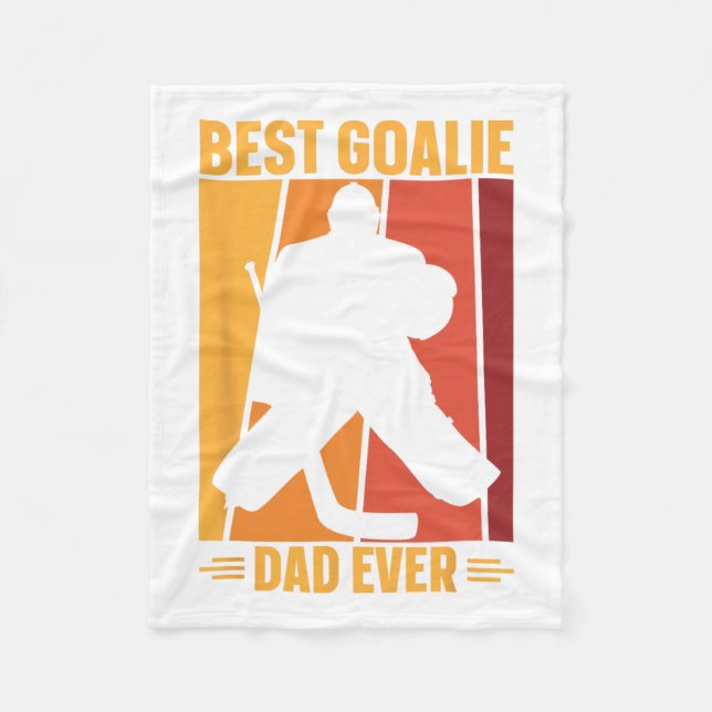 Couverture Polaire Goalie Papa Hockey sur glace Joueur de hockey de h (Devant)