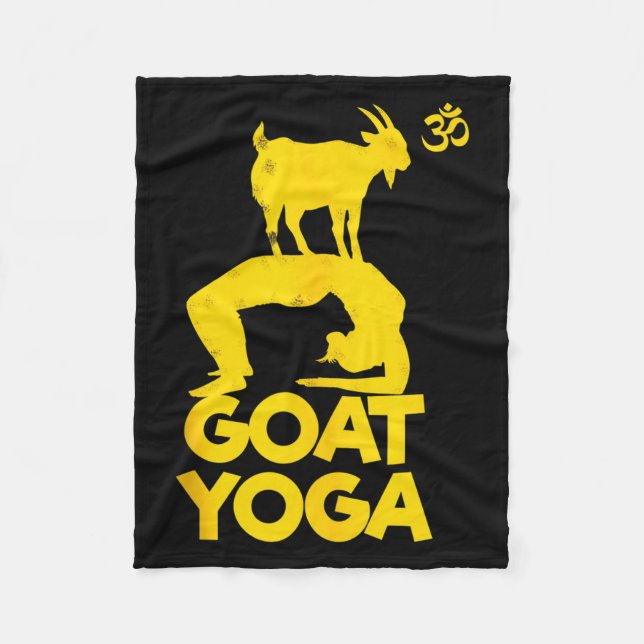 Couverture Polaire Goat Yoga Namaste Om Ying Yang Balance Yoga New Ma (Devant)