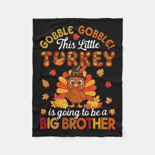 Couverture Polaire Gobble Little Turkey Va Être Big Brother The (Devant)
