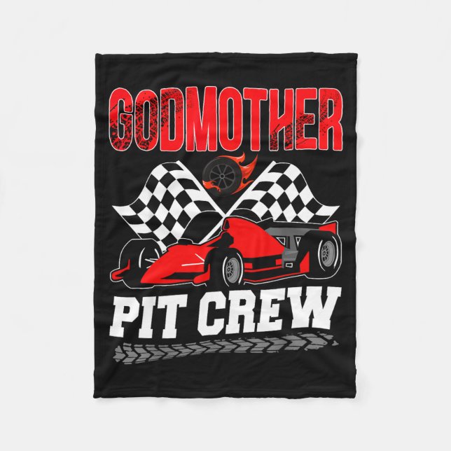 Couverture Polaire Godmother T Crew Racing Family Race Car Birthday B (Devant)