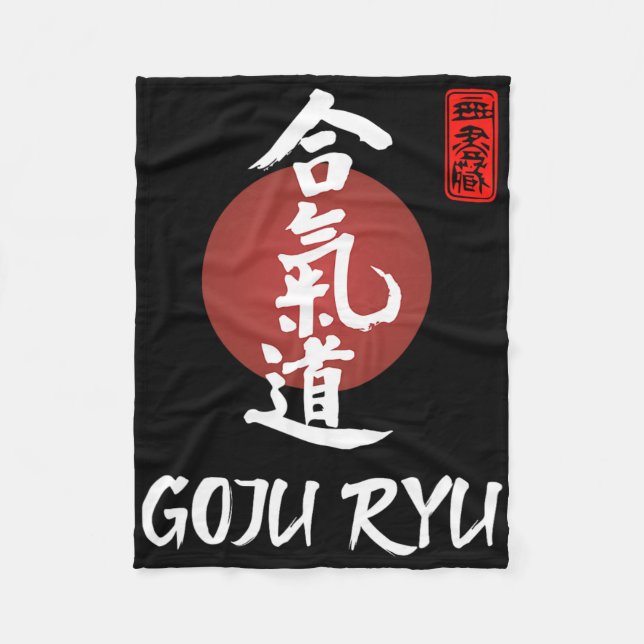 Couverture Polaire Goju Ryu Karate Uniforme Goju Ryu Uniforme Calligr (Devant)