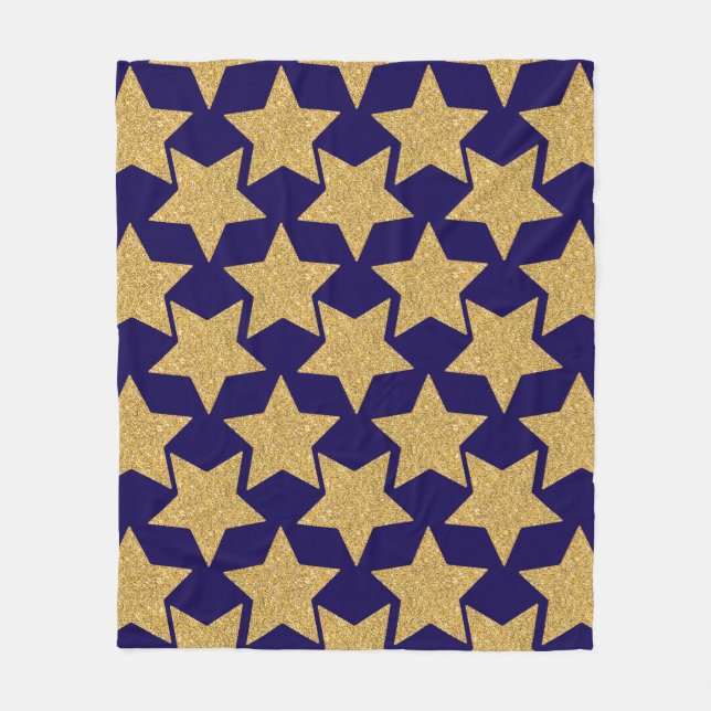 Couverture Polaire Gold Parties scintillant Star (Devant)