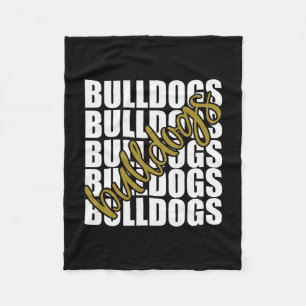 Couverture Polaire Gold School Sports Fan Team Spirit