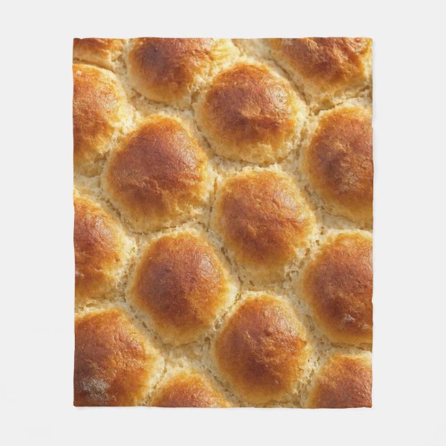 Couverture Polaire  Golden Harmony – Soft & Warm Bread Texture Art (Devant)